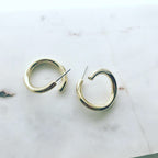 Warped Hoop Earrings