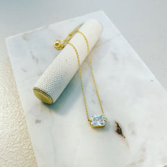 Emerald Cut Necklace