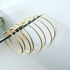 Micro (Diamond Cut) Hoop Earrings