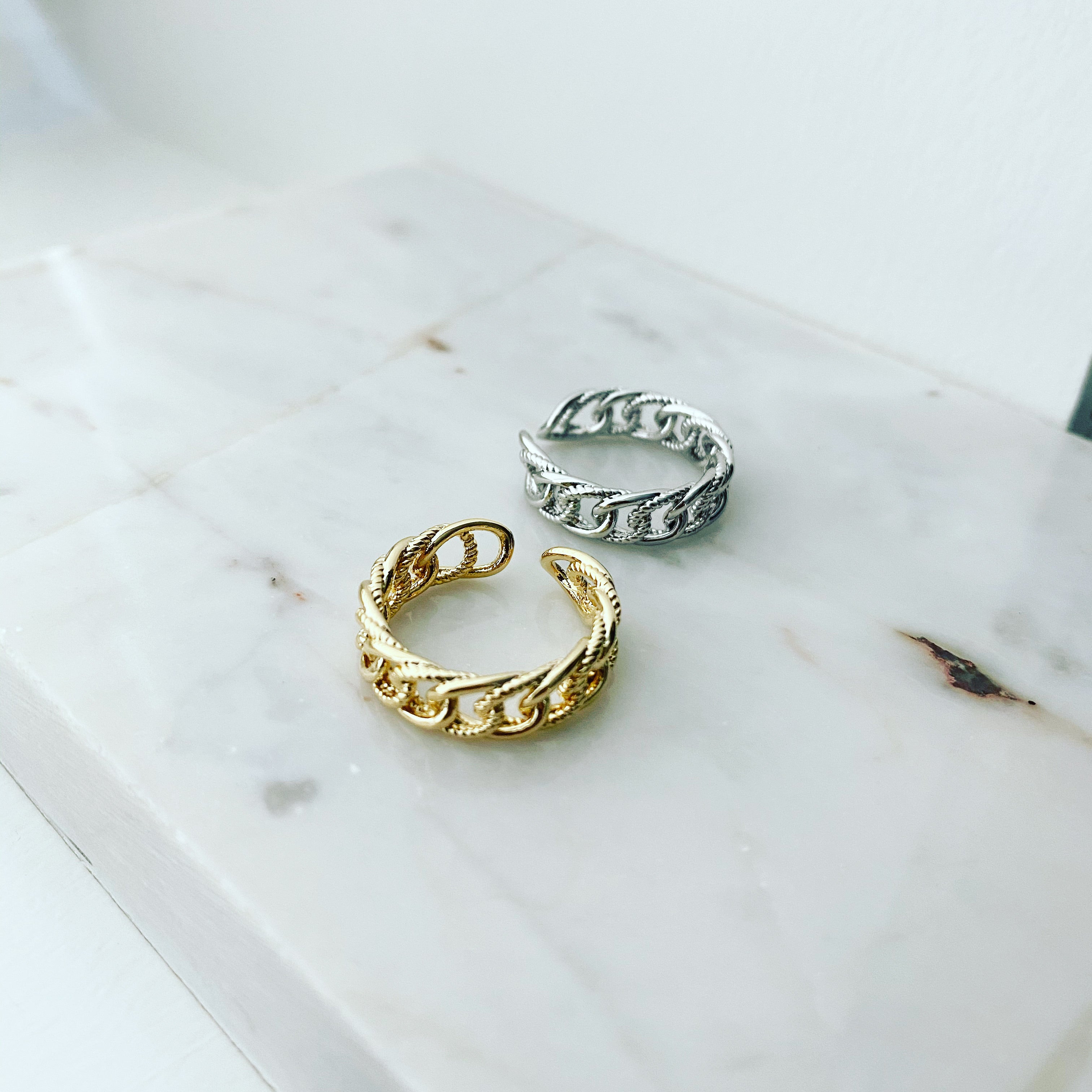 Chunky Chain Rope Ring