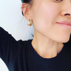 Modern Renaissance Hoop Earrings