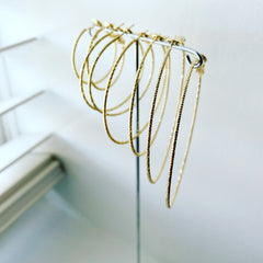Micro (Diamond Cut) Hoop Earrings