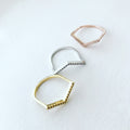 Pave V Ring