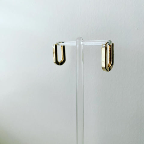 Oval Clicker Hoop Earrings