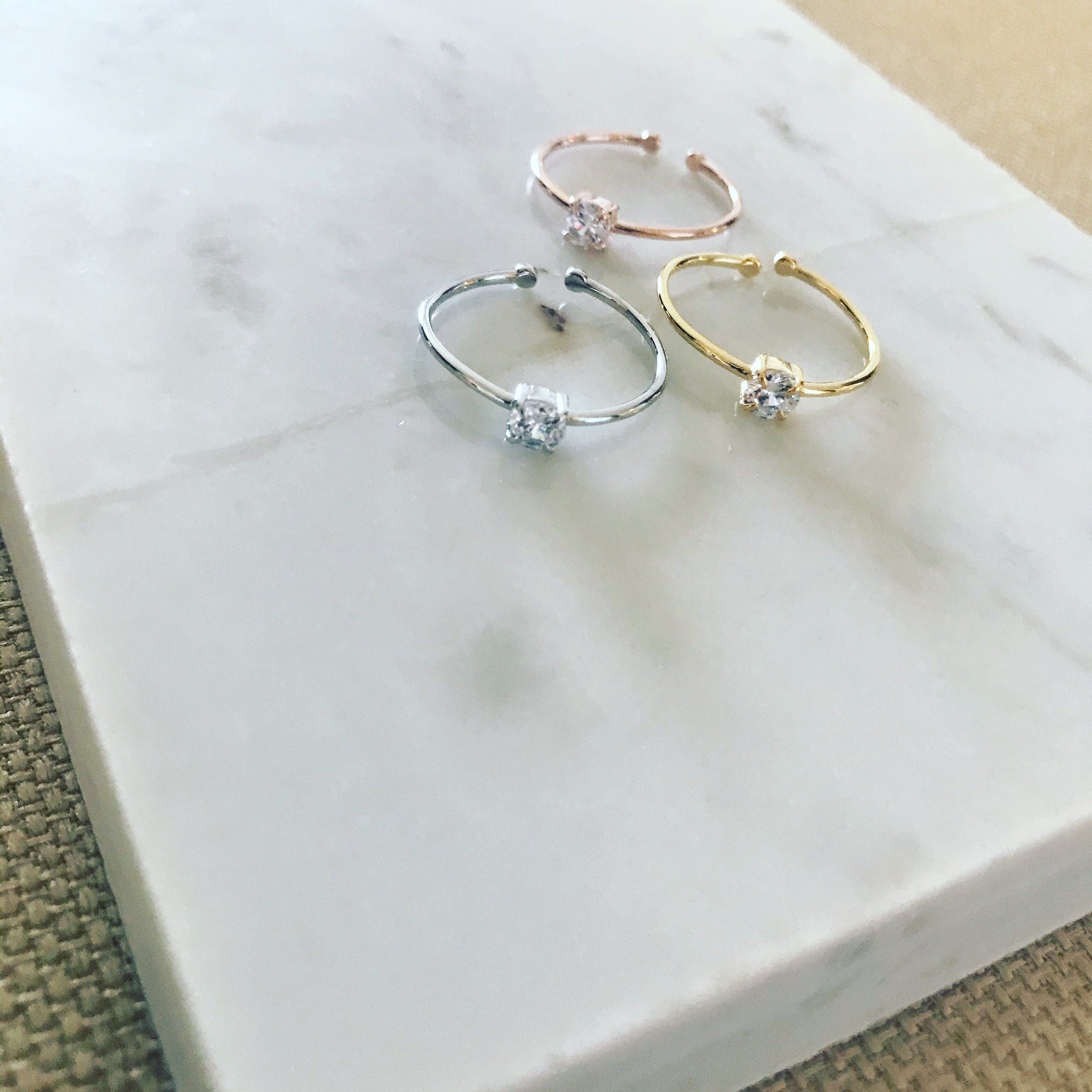 Solo CZ Ring