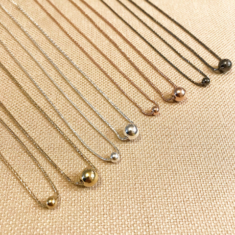 Choker Chain: Ball Pendant