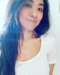 Layered Necklace: Waterdrop Bean
