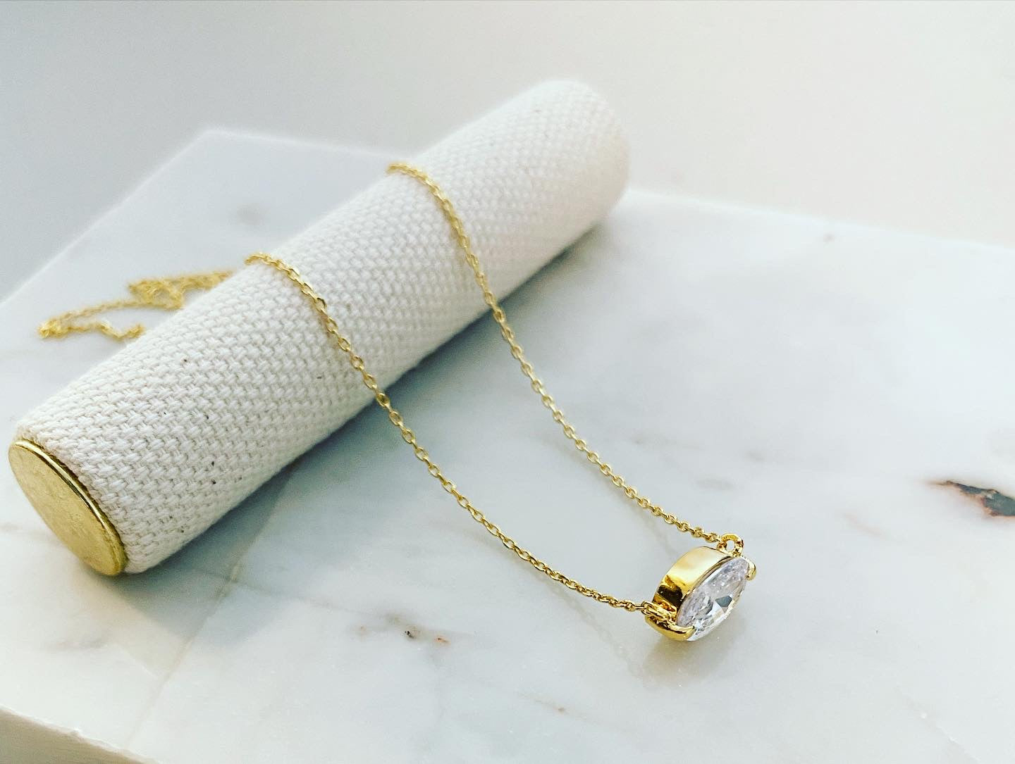 Oval Cut Necklace