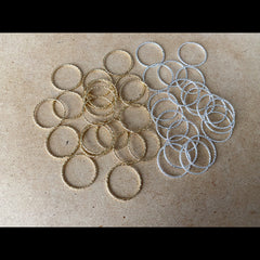 Slender Stacking Rings (Diamond Cut)