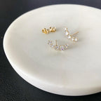 Cubic Scoop Earrings