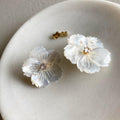 Mother of Pearl Flower Earrings
