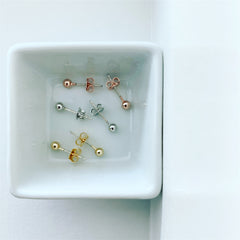 Ball Stud Earrings (4mm)