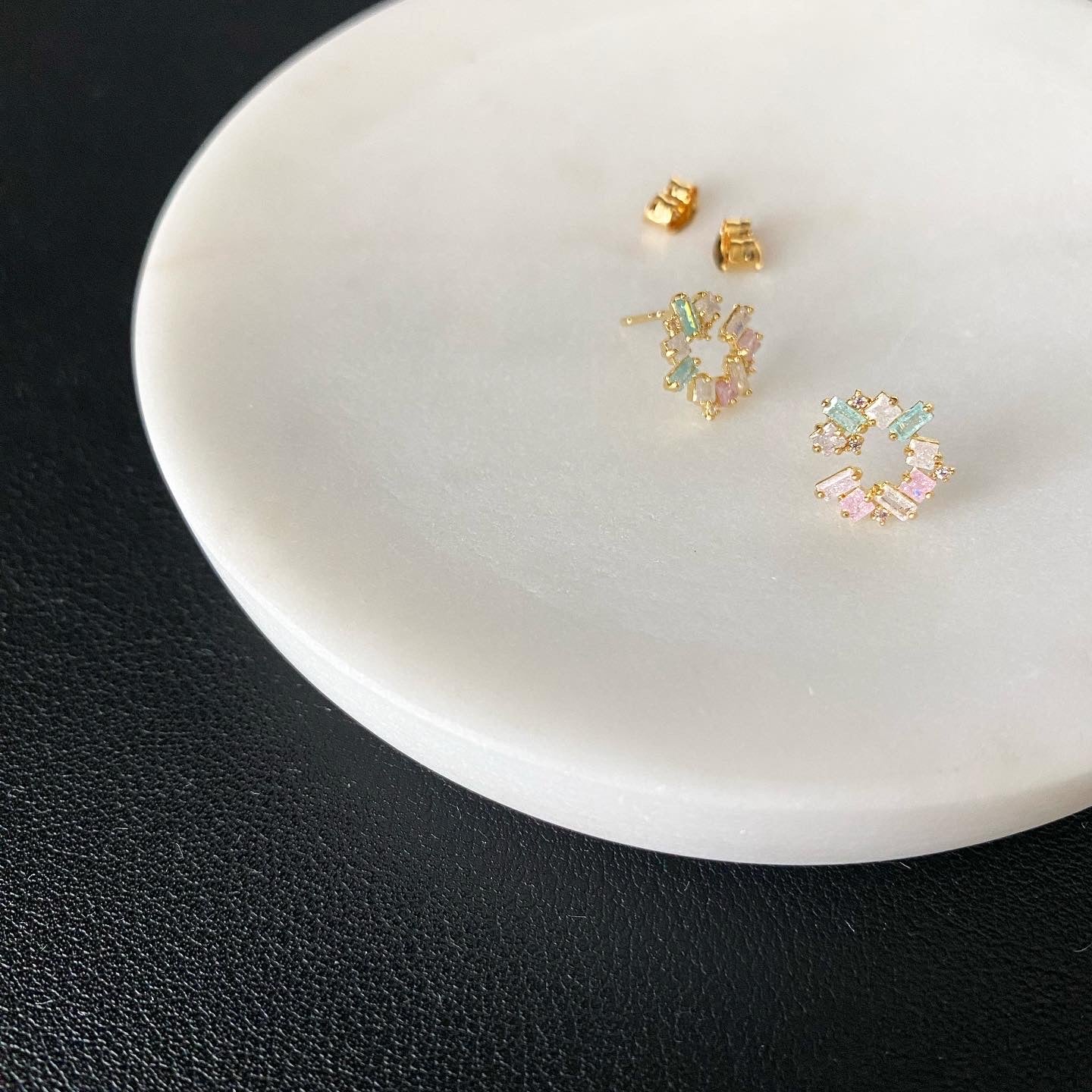 Pastel C-Shape Earrings