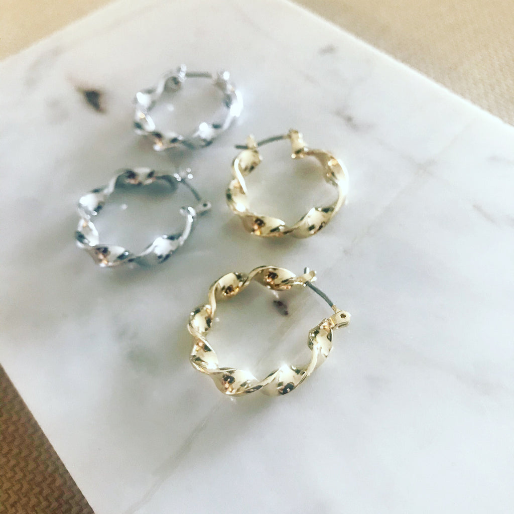 Mini Spiral Hoop Earrings