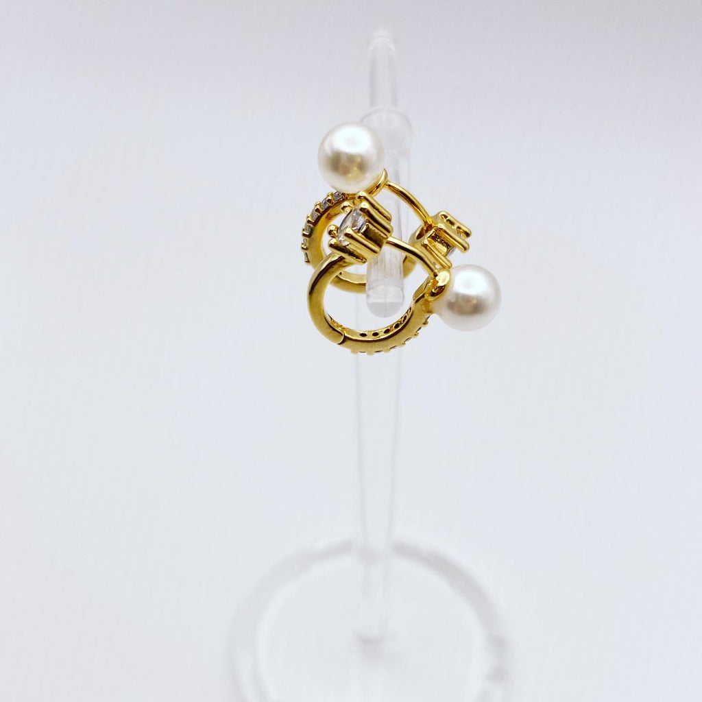 Huggie Hoop Earrings: Two Way Street (Reversible)