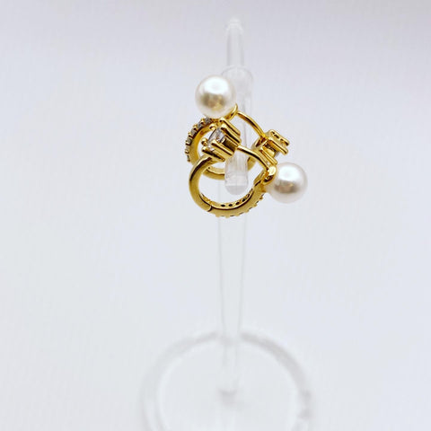 Huggie Hoop Earrings: Two Way Street (Reversible)