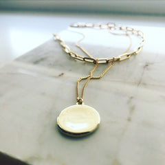 Layered Necklace: Coin Nugget