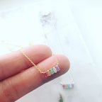 Zirconia (CZ): Unicorn Party Cluster Necklace