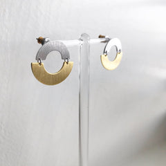 Circle Arch (two-tone) Earrings