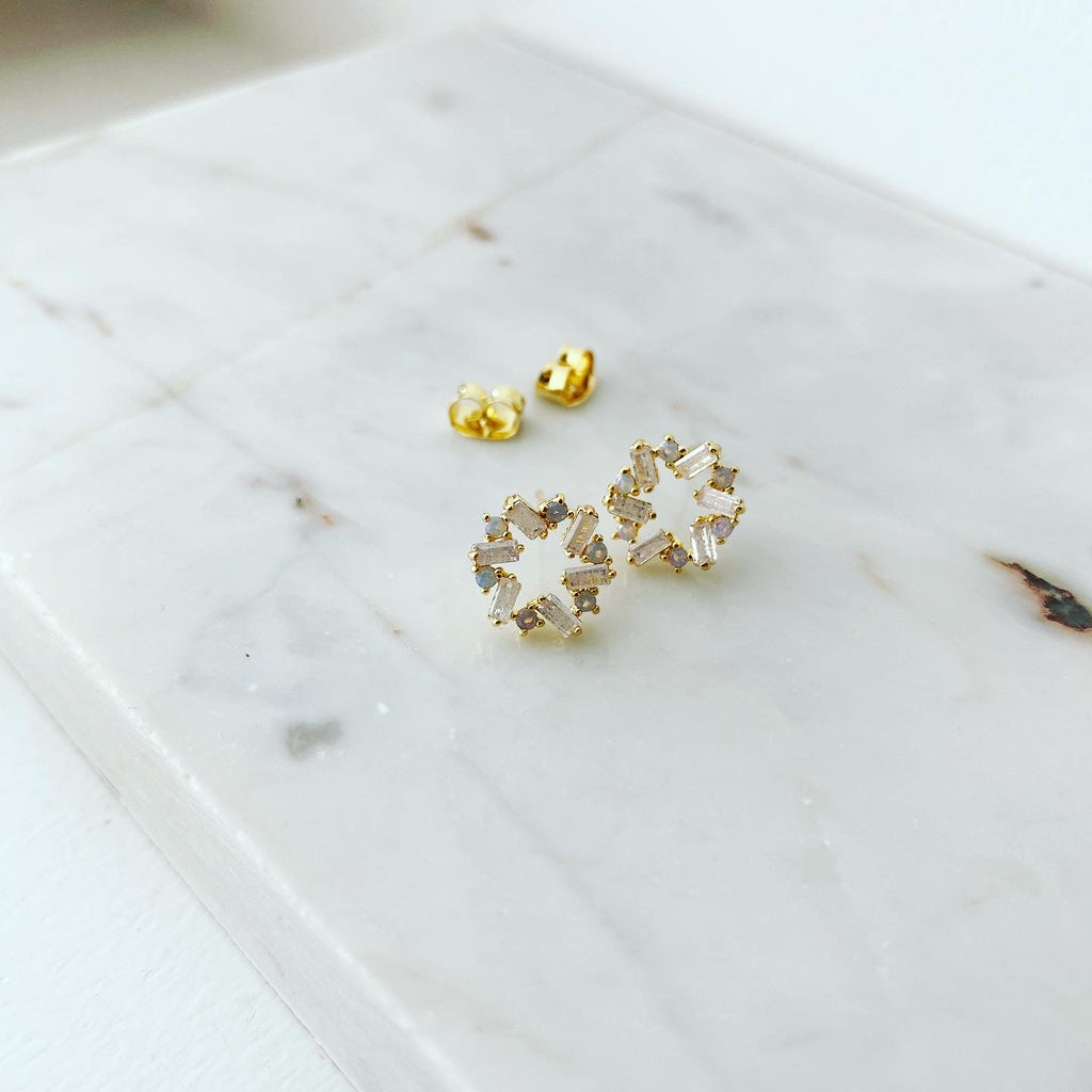 Baguette Loop Earrings