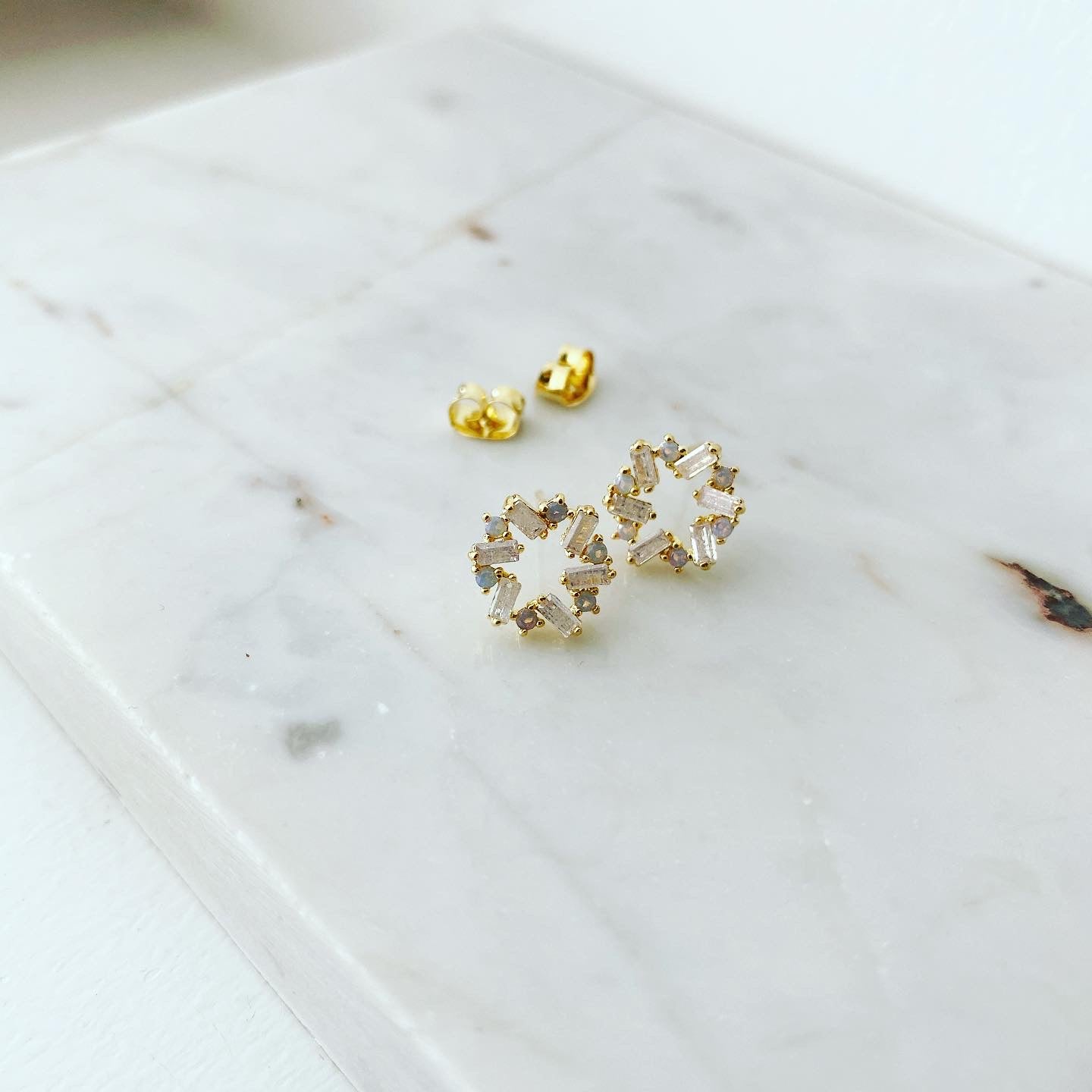 Baguette Loop Earrings