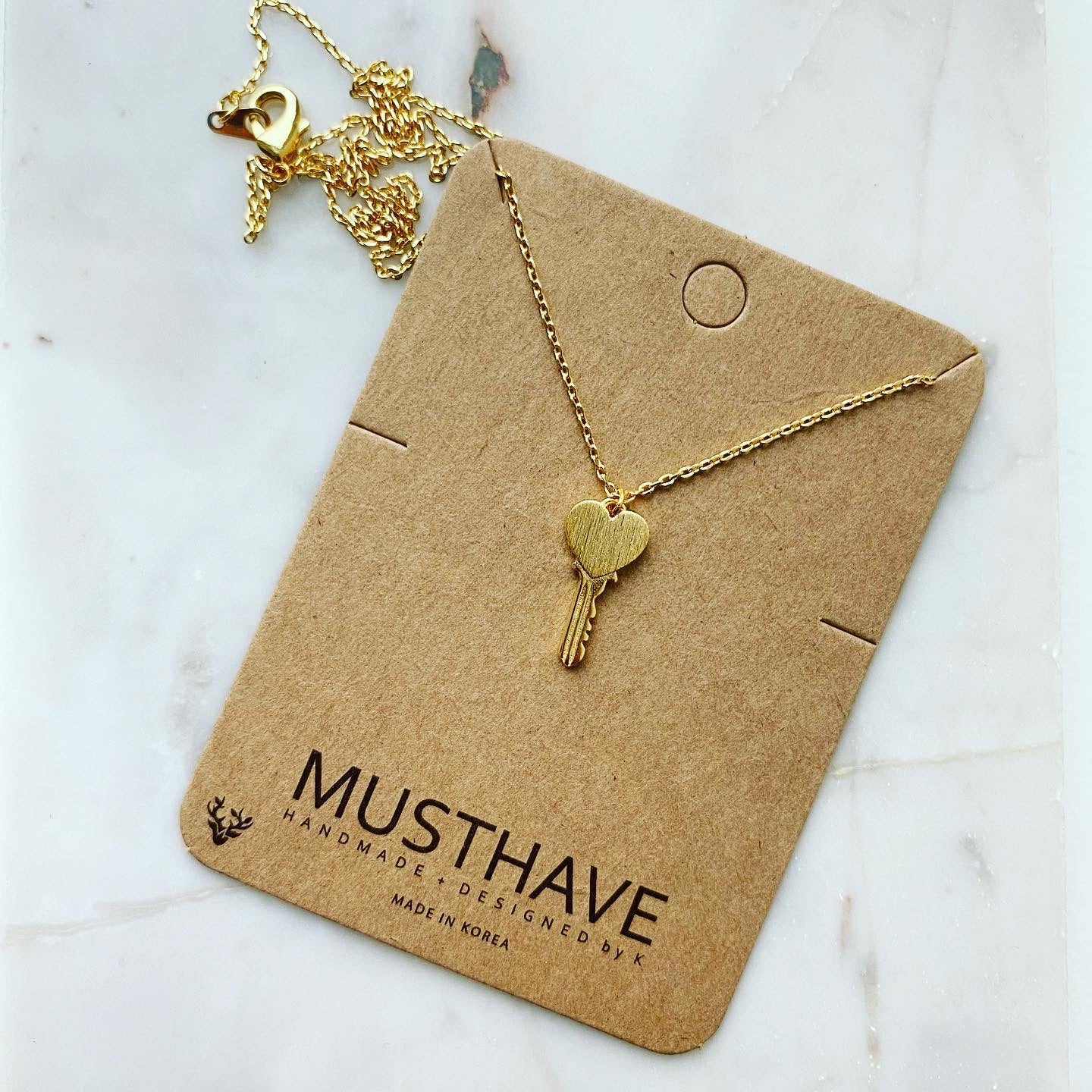 Heart Key Necklace