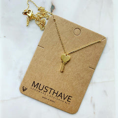 Heart Key Necklace