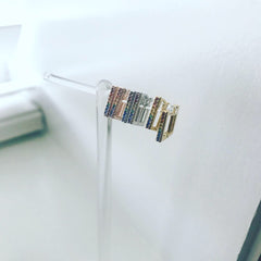 Square Huggie Earrings