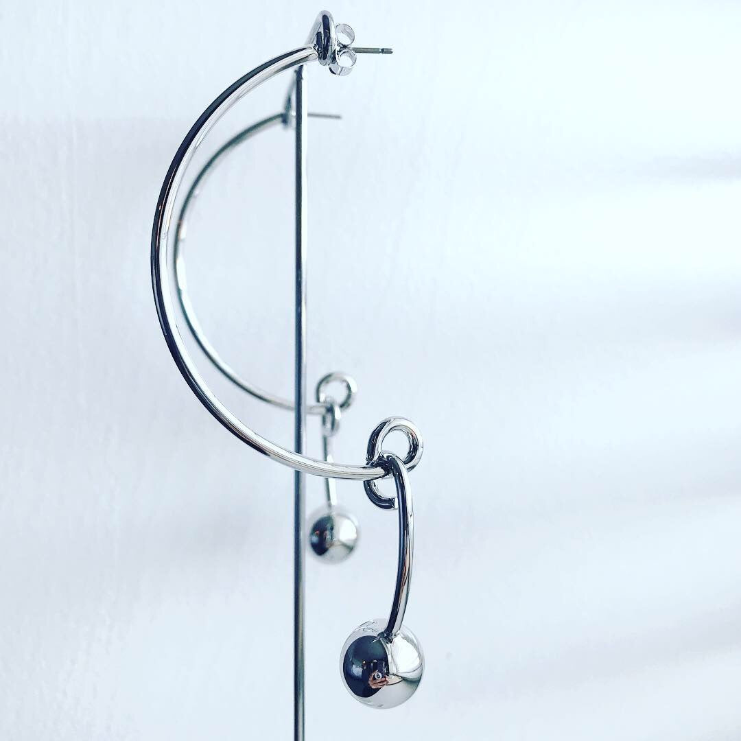 Convex Hoop Earrings