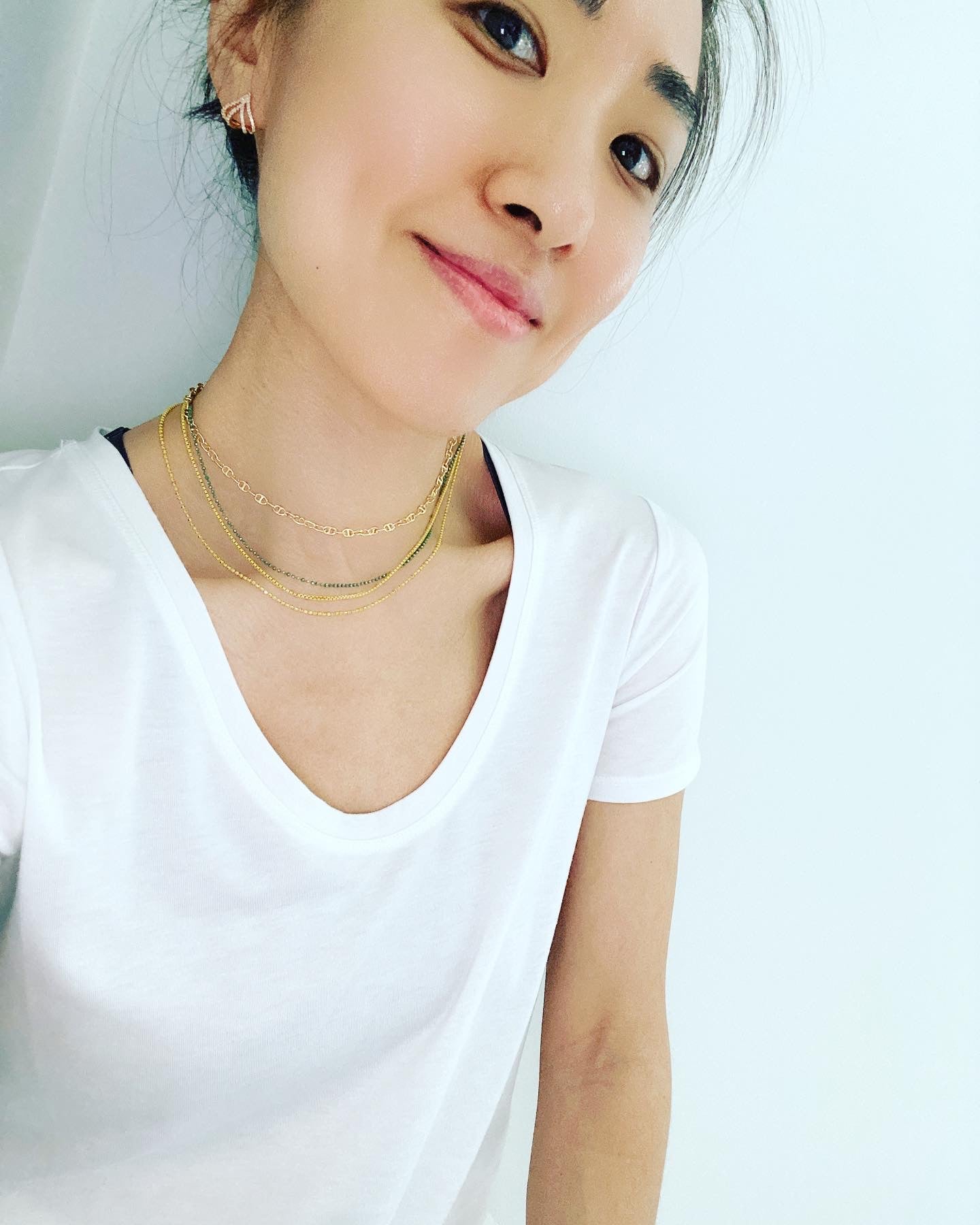Enamel Box Chain Necklace