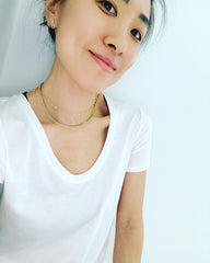 Enamel Box Chain Necklace