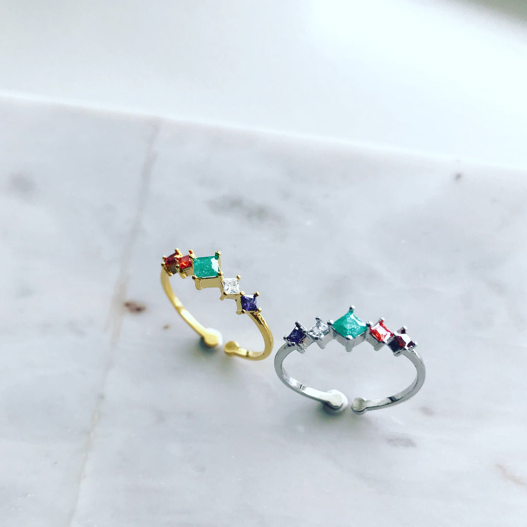 Zirconia (CZ): Diamond Cluster Ring