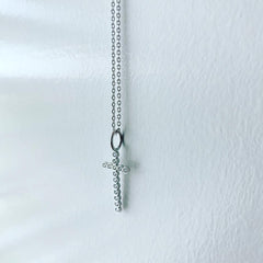 Cubic Cross Necklace