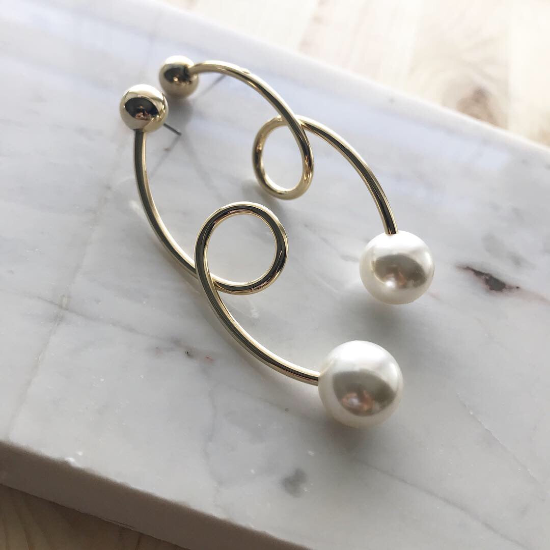 Pearl Twist Earrings