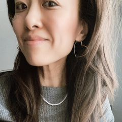 Timeless Heart Hoop Earrings