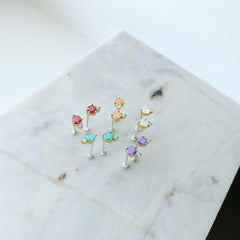 Zirconia (CZ): Bubble Earrings