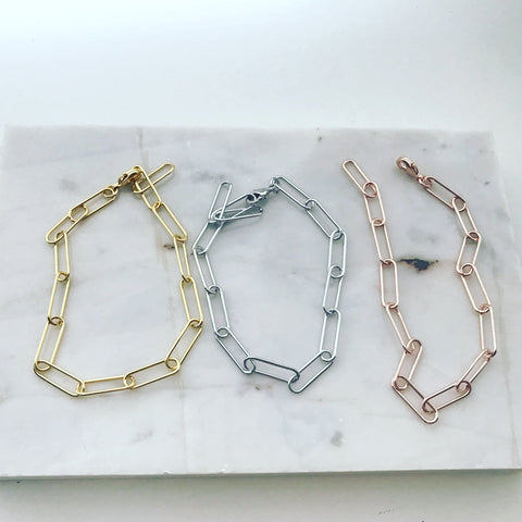 Paperclip Chain Bracelet