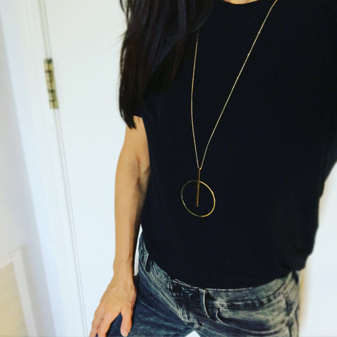 Tick Tock Pendant Necklace