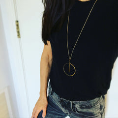 Tick Tock Pendant Necklace