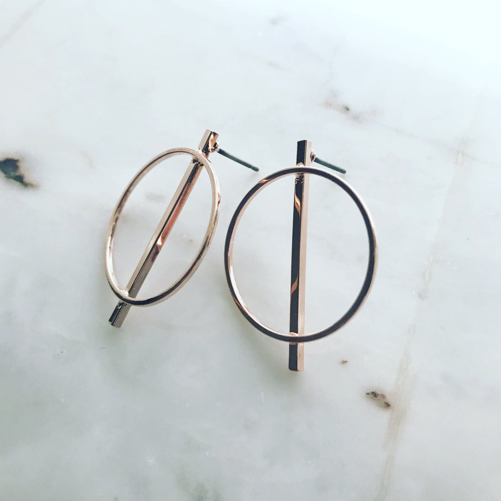 Middle Bar Earrings