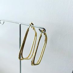 Square Boss (Remix) Hoop Earrings