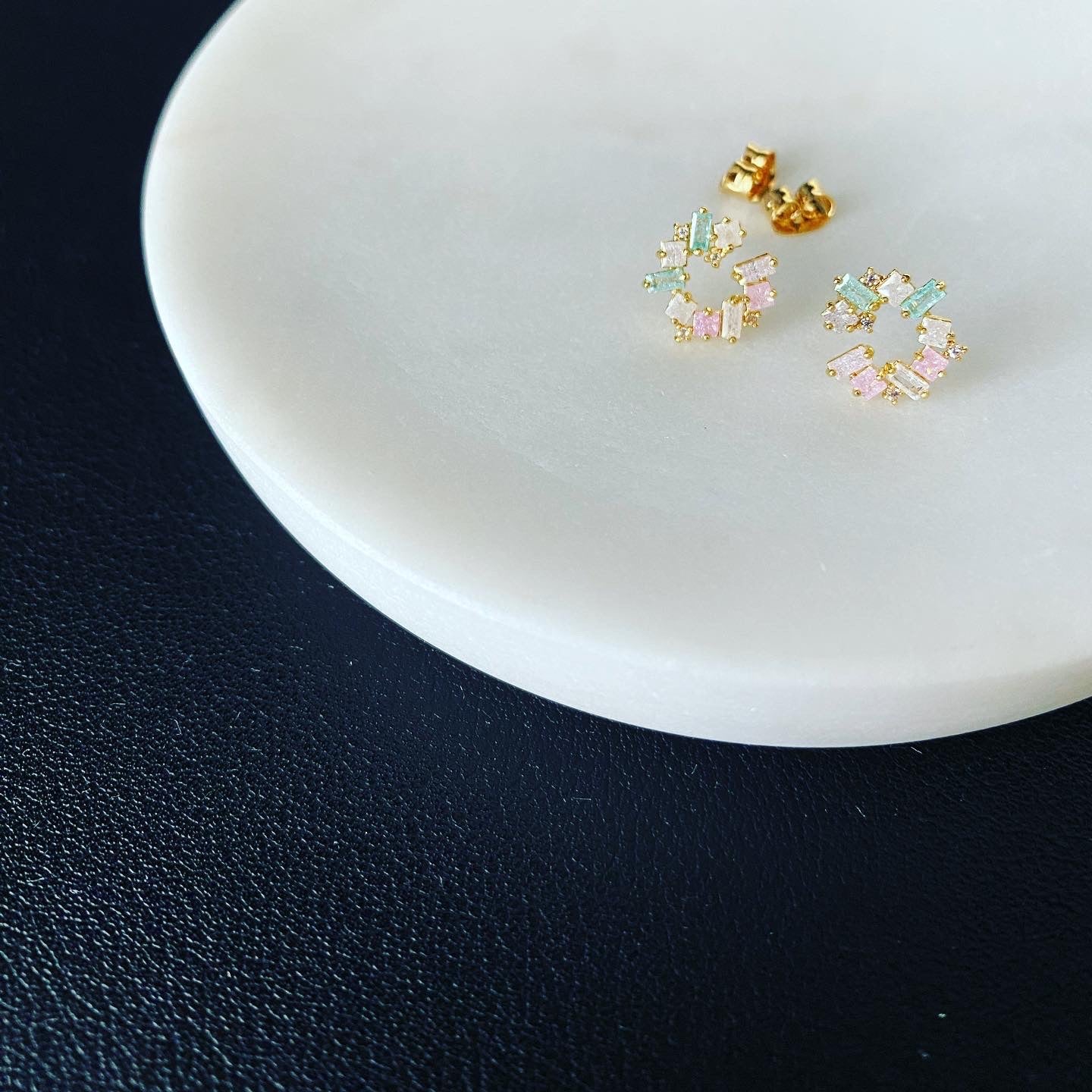 Pastel C-Shape Earrings