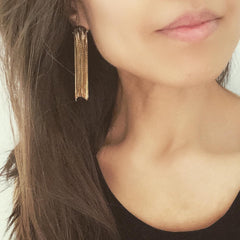 Metal Tassel Earrings