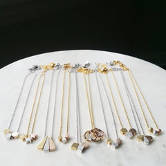 Triple Cone Cluster Necklace