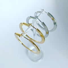 Level Hoop Earrings