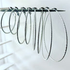 Micro (Diamond Cut) Hoop Earrings