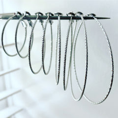 Micro (Diamond Cut) Hoop Earrings