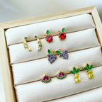 Fruit Earrings - Apple