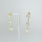 Teardrop Times Three Earrings