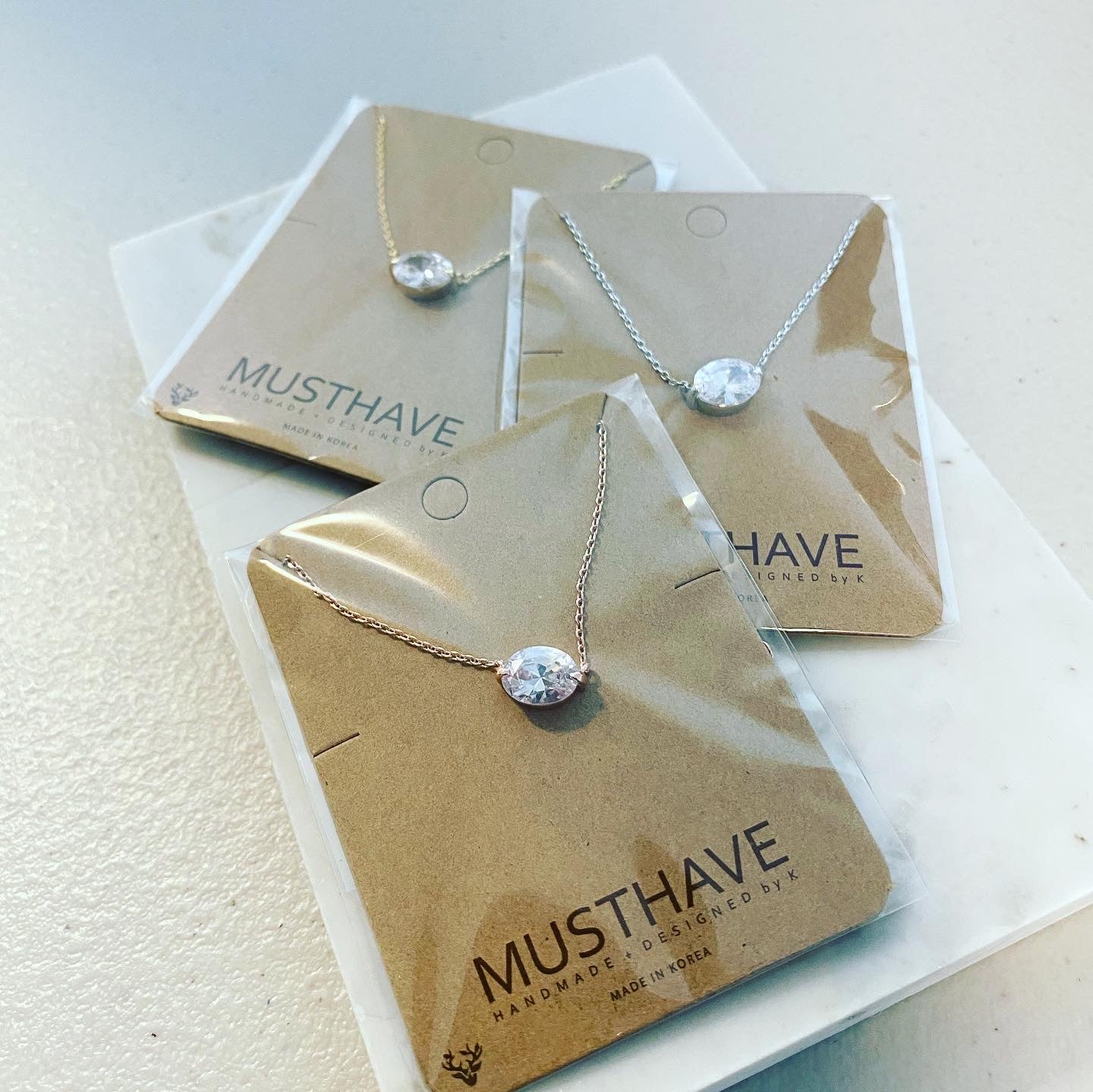 Oval Cut Necklace